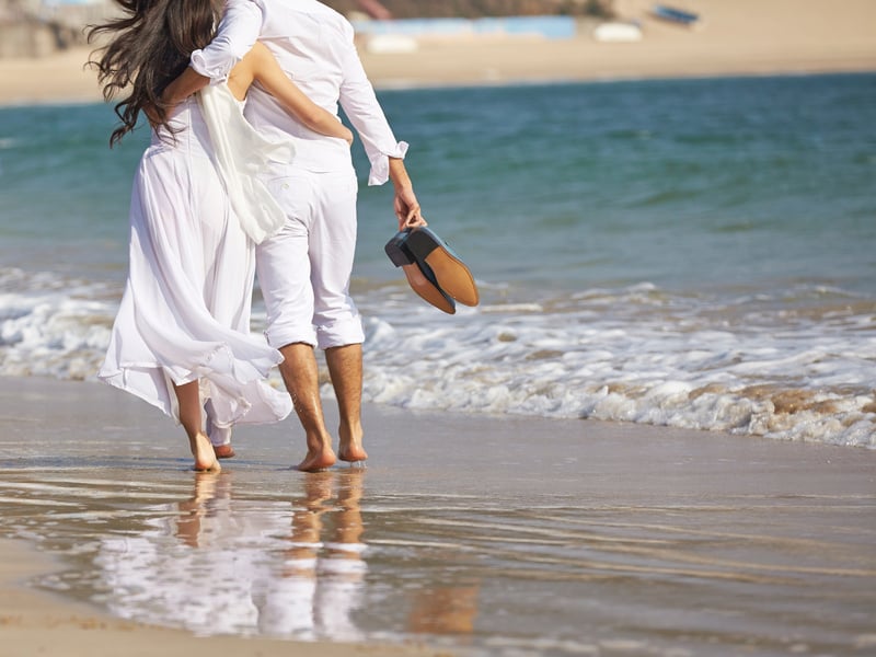 lovers on beach